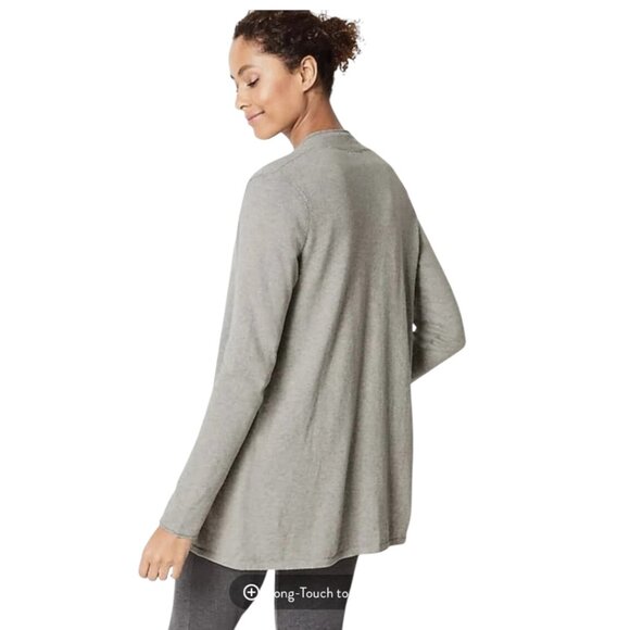 J. Jill Pure Jill Cotton Cashmere Open Front Long Sleeve Cardigan - Picture 2 of 12